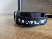 Obroża Bully Billows 5cm z rączką czarna