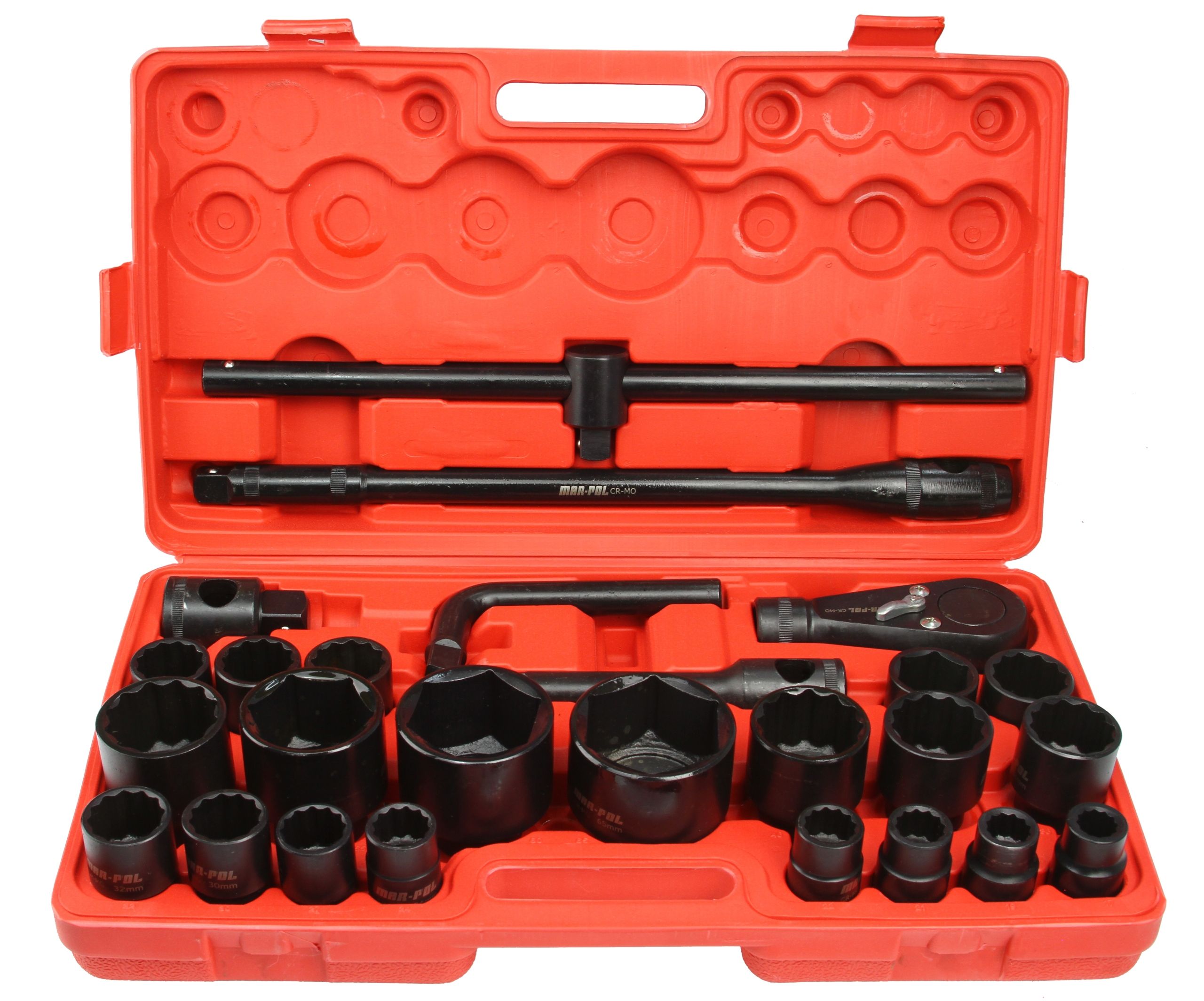Klucze Nasadowe Nasadki Udarowe Zestaw Tir 3/4''+1" 6-Kątne I