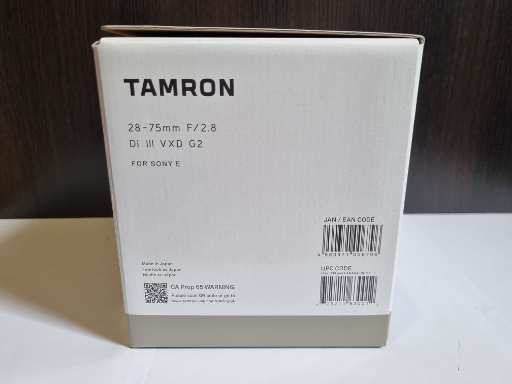 Універсальний об'єктив Tamron 28-75mm f/2.8 Di III VXD G2 Нові!