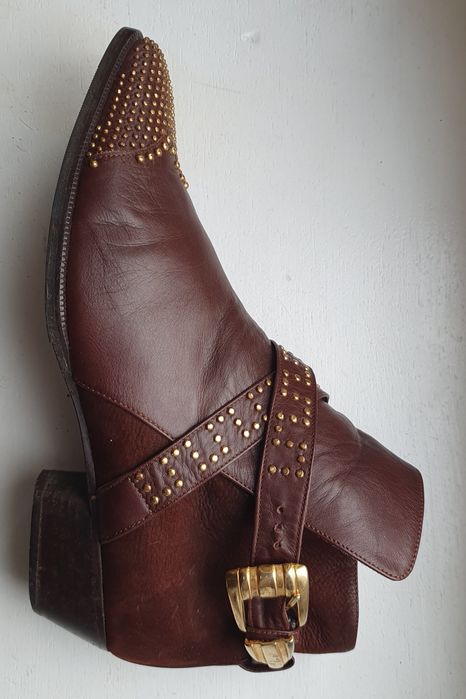 MIMA VENEZIA r. 38.5 delikatna SKÓRA naturalna w całości Italy premium