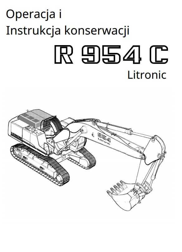 Instrukcja obsługi Liebherr R 954 C PL