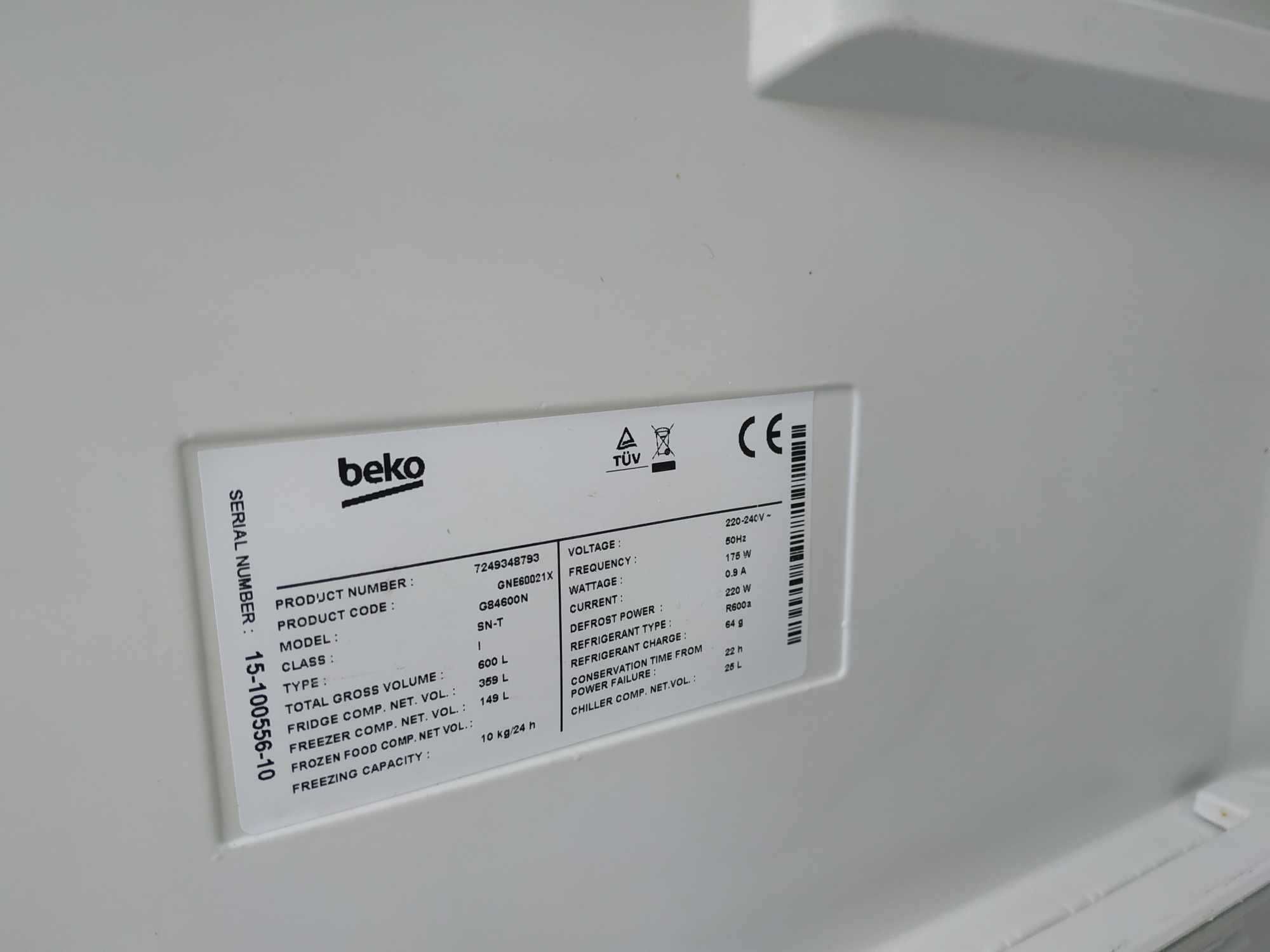 Szuflada Beko GNE60021X model G84600N