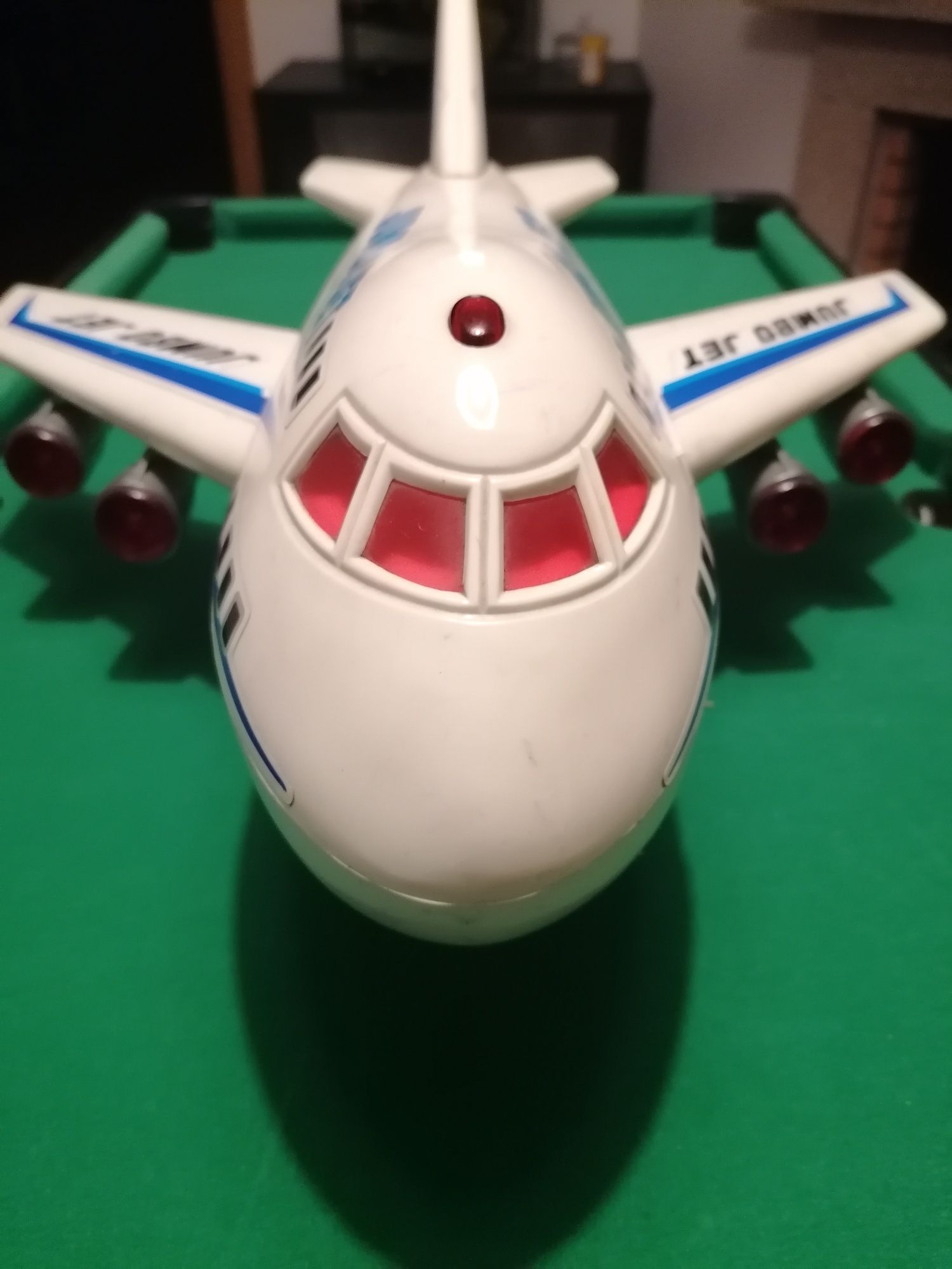 Vintage 1988 Cheng Ching Toys Avião Jumbo