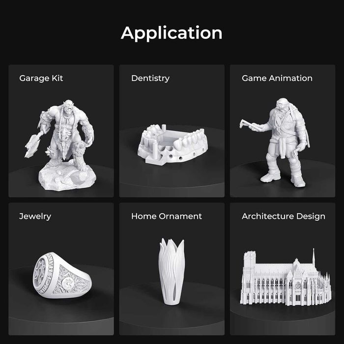 3D принтер SLA CREALITY HALOT-ONE PRO + Фотополимерная смола 500g