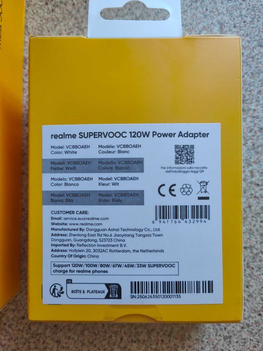 Realme SUPERVOOC 120W Power Adapter EU