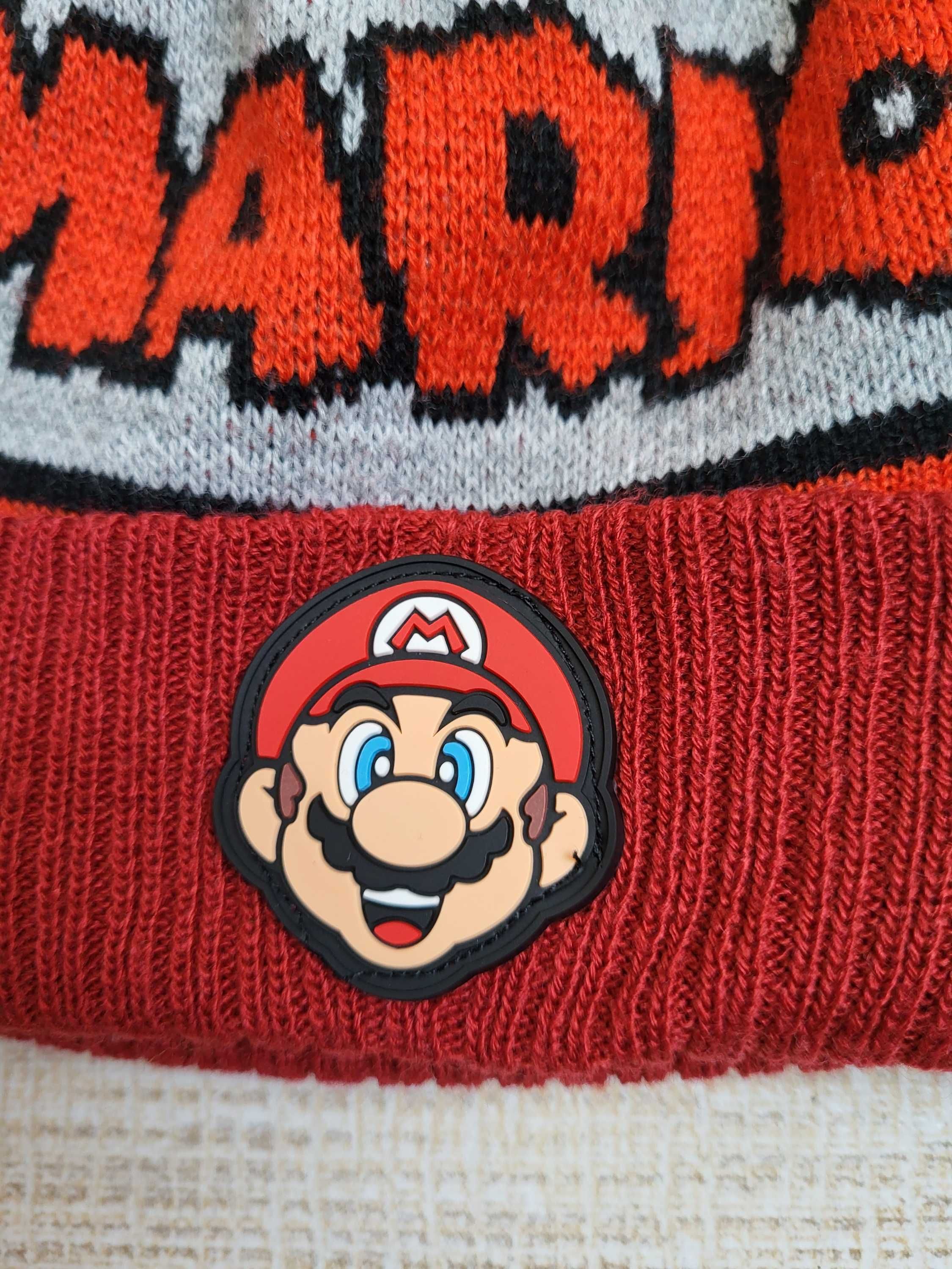 ciepła czapka Super Mario 46-49 cm 1-2 latka