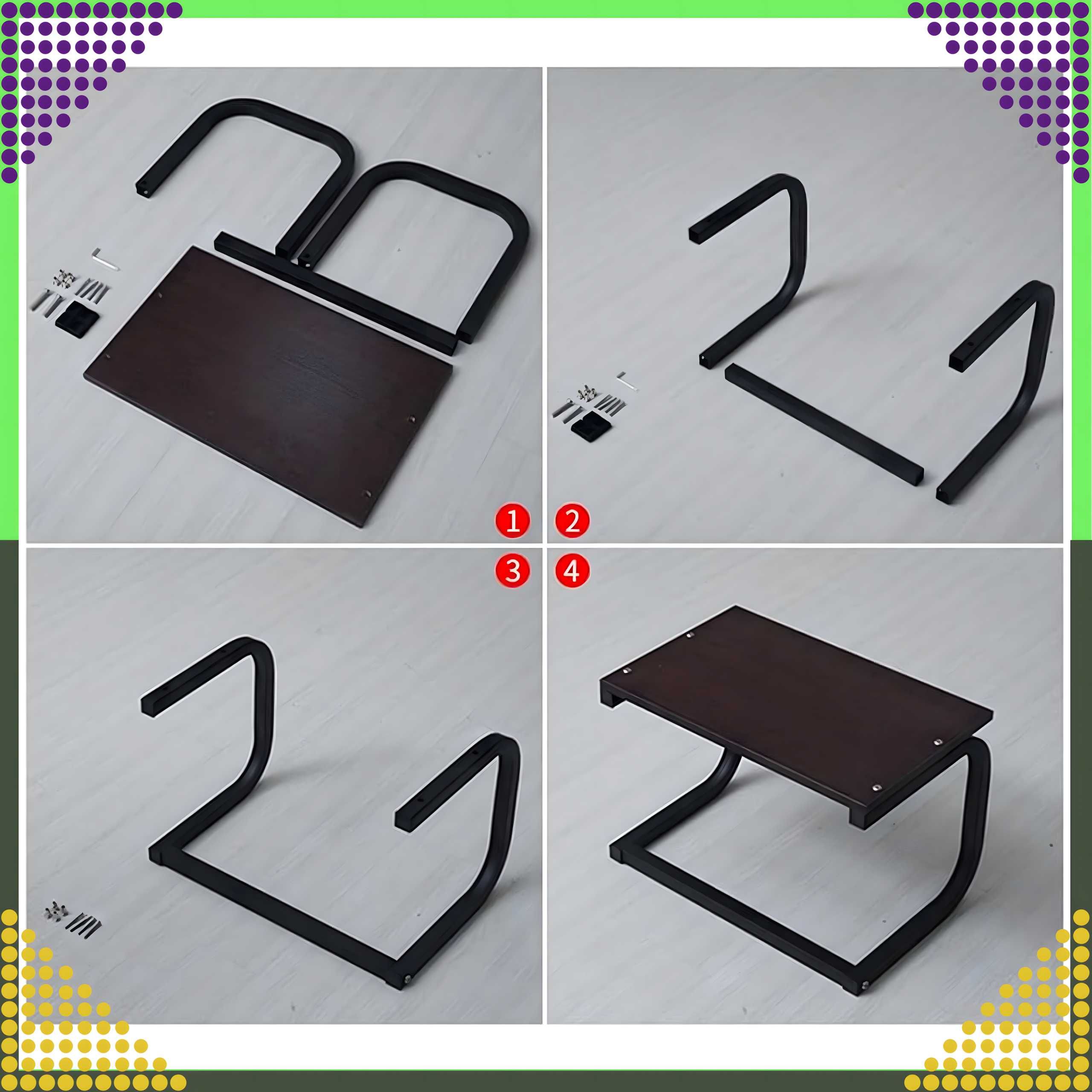 Regał metalowy 48x30x33 cm do kuchni, łazienki i biura