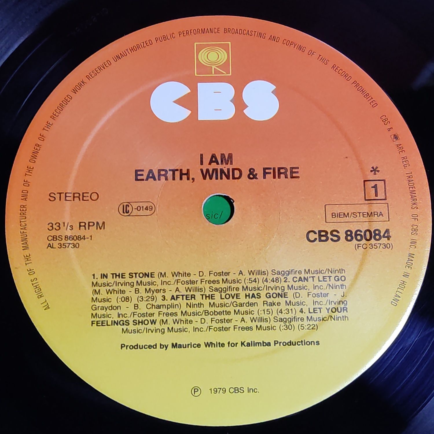 Earth, Wind & Fire - Фірмові вінілові платівки.1979/83/86.