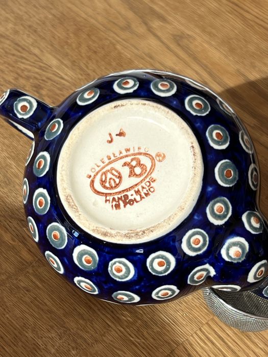 Dzbanek do herbaty  Ceramika Bolesławiec - dek. 8