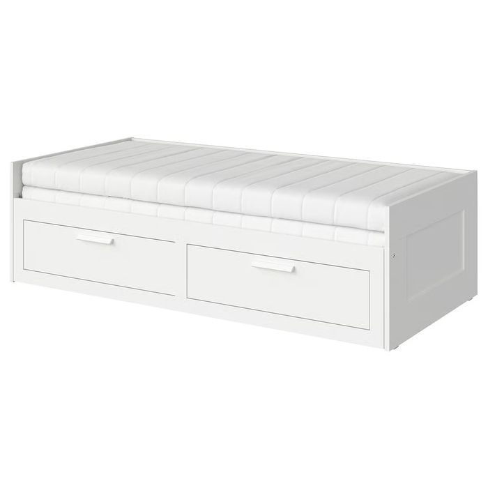 Nowe Lóżko Ikea Brimnes Dwa Materace Jak Hemnes