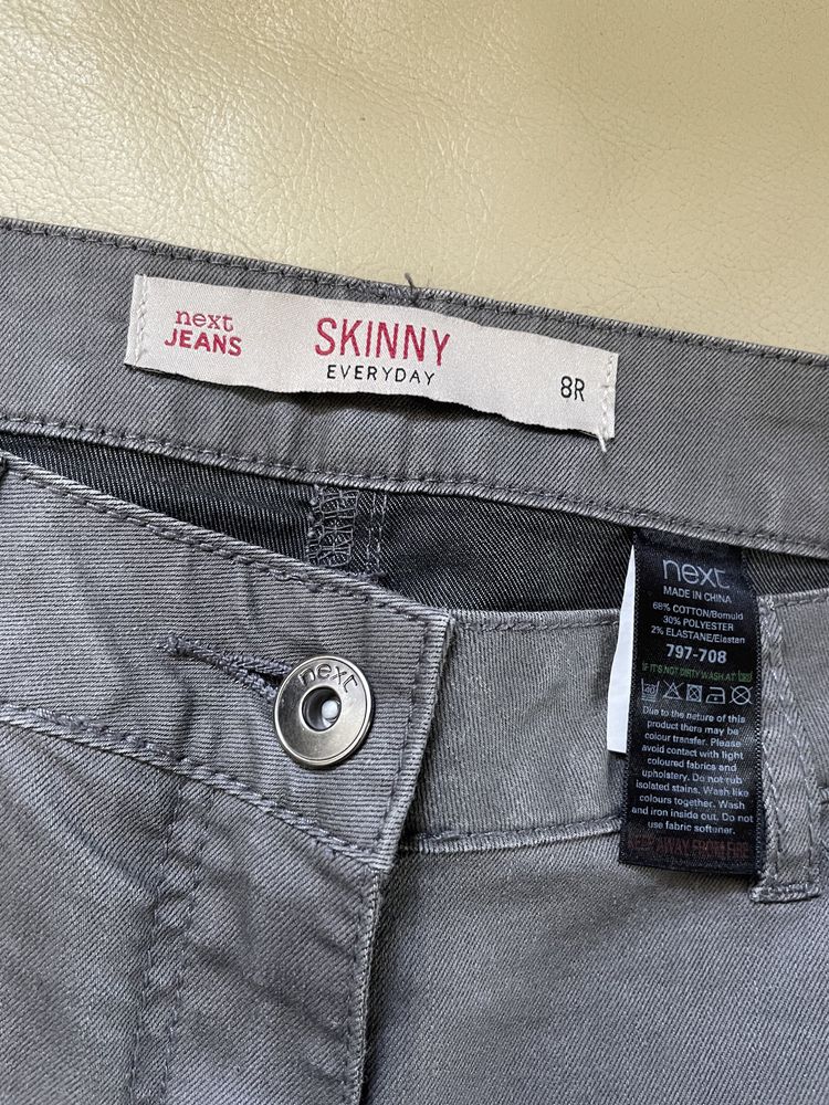 Spodnie jeansy damskie Next skinny everyday S 36 8R