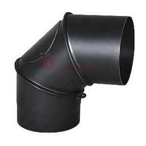 KOLANO KOMINOWE Φ 200 do pieca NASTAWNE Czarne – Blacha 2 mm