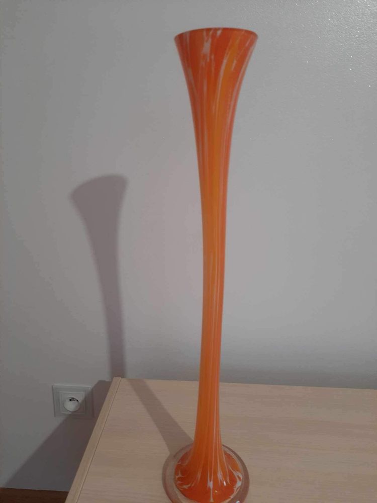 Wazon szklany pomarańczowy