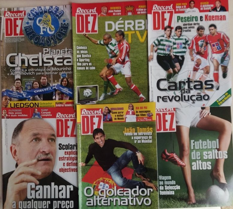 Revistas de futebol 'Record 10'