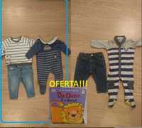 5 peças de roupa bébé/criança com OFERTA de livro infantil