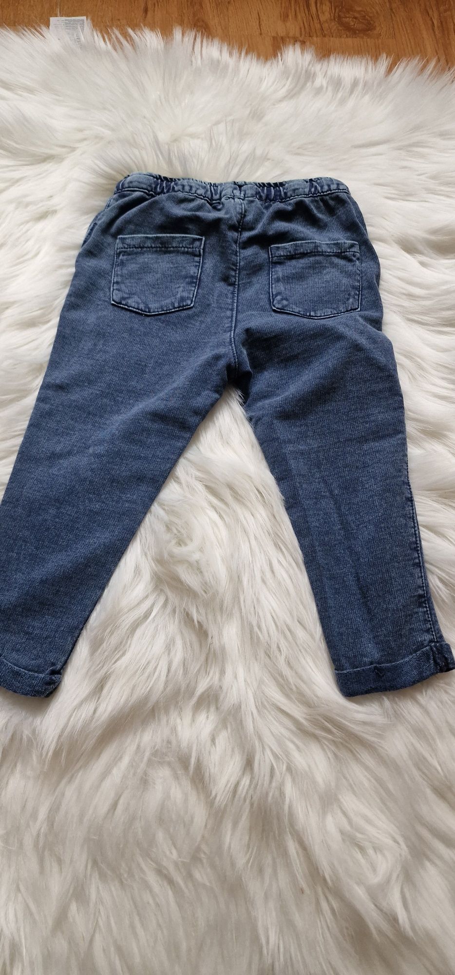 Spodnie a'la jeans materiał Pepco 86 cm rozmiar