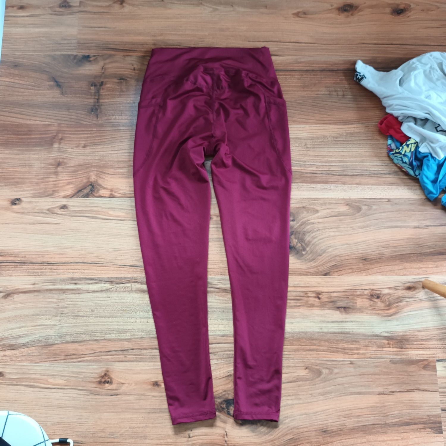 Legginsy 36 S sportowe z kieszeniami biegania fitness SHEIN szare