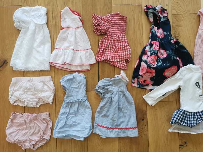 62 - 68 H&M Zara C&A Wyprawka dla dziewczynki zestaw mega paka