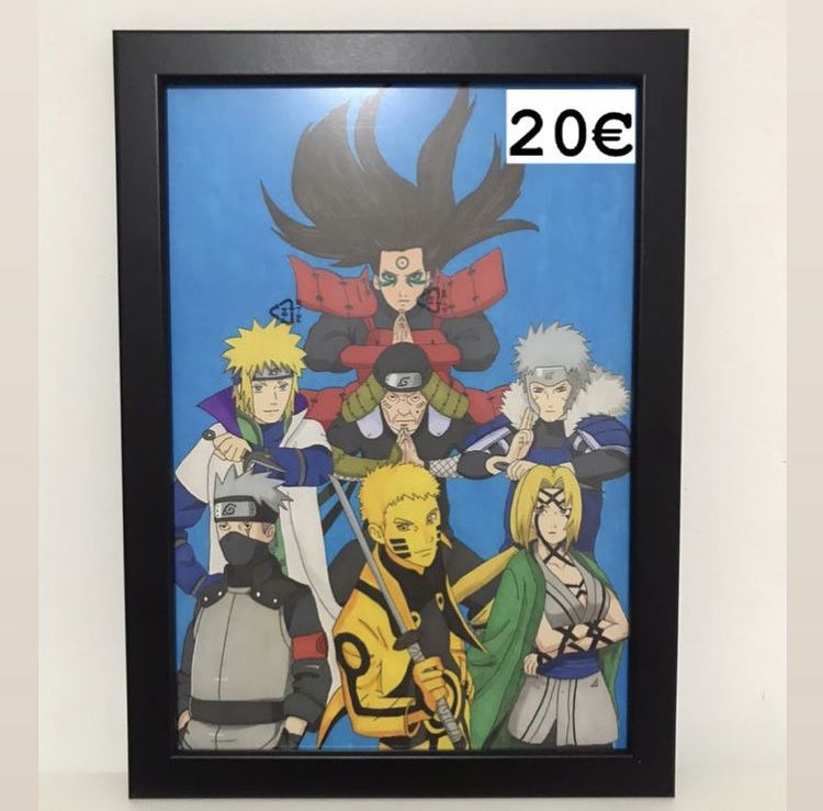 Quadro Hokages Naruto