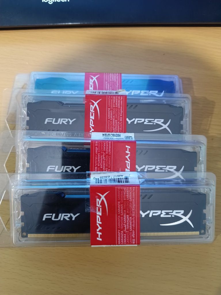 Оперативная память HyperX Fury ddr3 4gb 1600mhz 4шт комплект