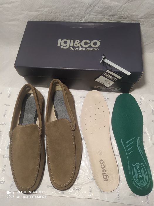 Мокасини чоловічі замшеві, made in Italy, 45р,устілка - 30см