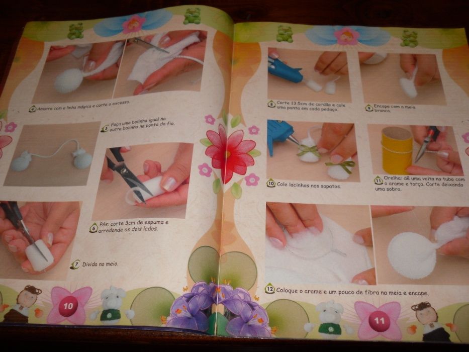 Revista e material da técnica meia de seda