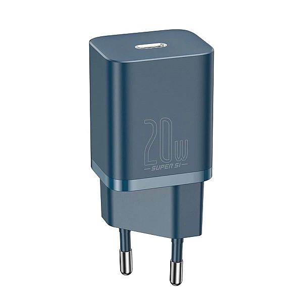 Baseus Super Si 1C szybka ładowarka USB Typ C 20 W Power Delivery nieb