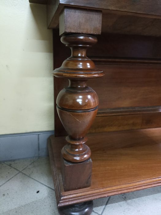 Duże lustro tremo eklektyczne orzech