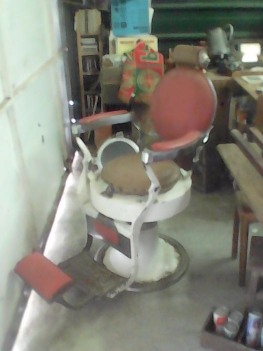 Cadeira de barbeiro para decoracao ou uzo