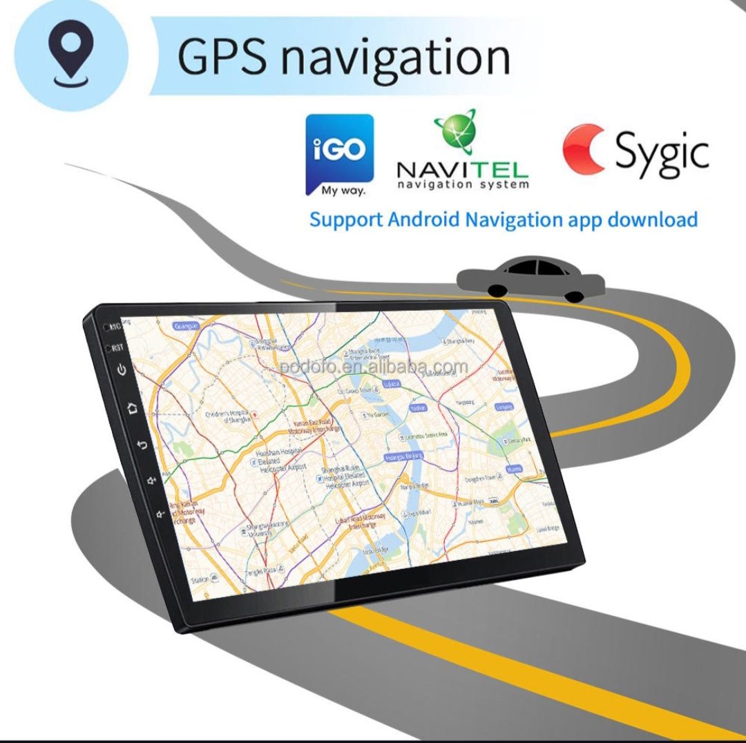 Rádio Android 13 com Carplay 10 polegadas 2/32GB Wi-Fi GPS  NOVO