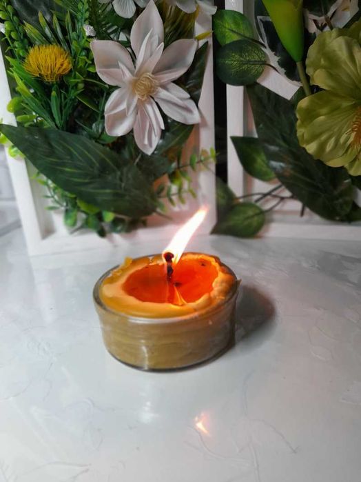 Świece Świeca anioł z naturalnego wosku pszczelego 100% 14 h