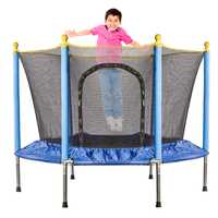 trampolina ogrodowa dla dzieci siatka 140cm 55inch 80kg