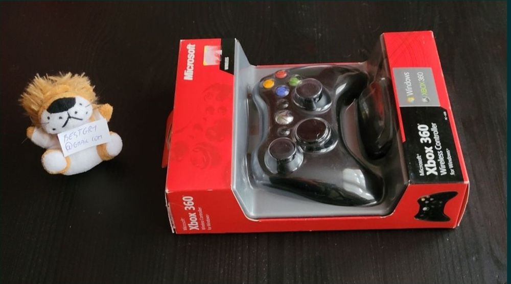 Oryginalny wi-fi Pad xbox 360 kontroler + odbiornik do pc -jak nowe