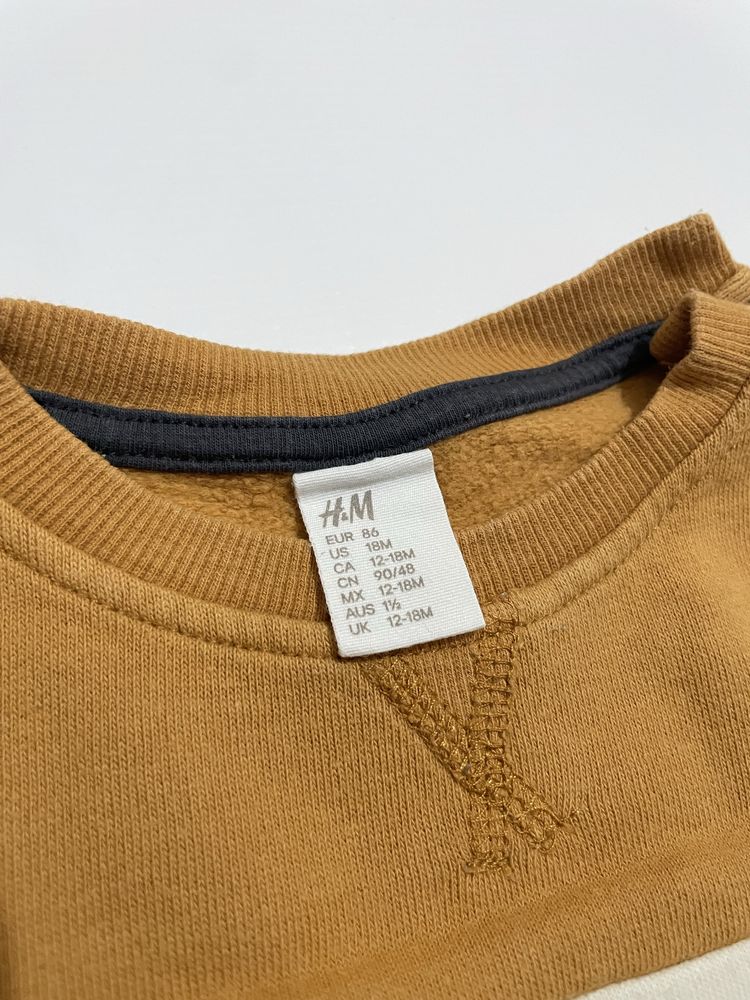 Komplet dziecięcy H&M r. 86 — bluza bardzo dobry, spodnie dobry