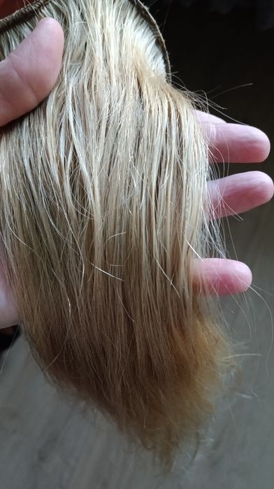 Хвост накладка шиньон из натуральных волос 35см