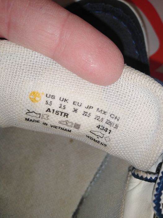Buty 36 Timberland mokasyny niebieskie żeglarskie trampki