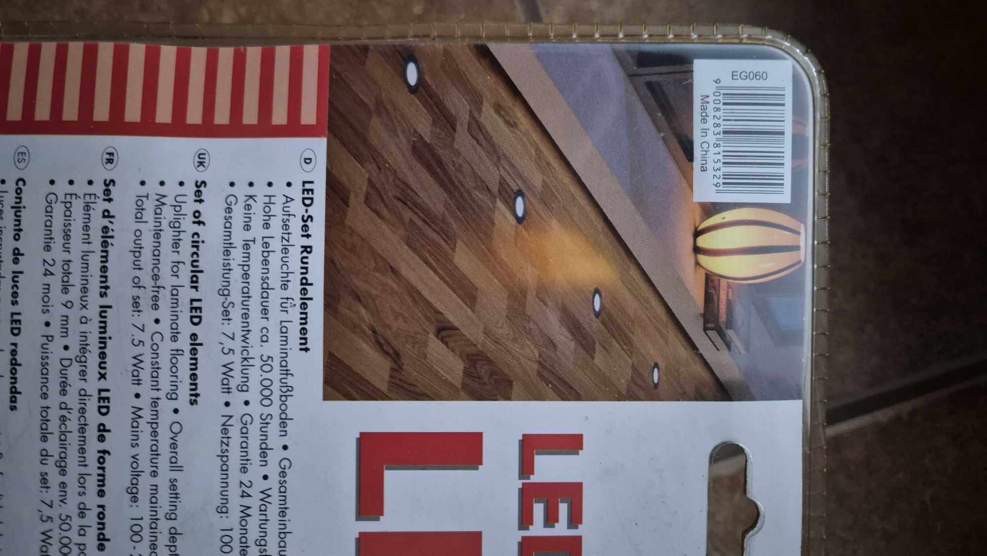 E EGGER Oświetlenie Lampki led podłogowe do paneli