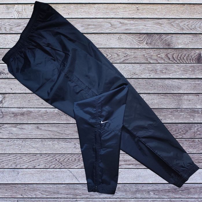 Нейлонові штани Nike Swoosh vintage navy Made in Taiwan (Розмір М-L)
