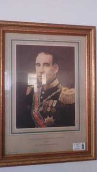 Quadro com fotografia de Craveiro Lopes, Presidente da Républica