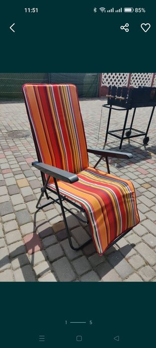 Nowe metalowe leżaki ogrodowe