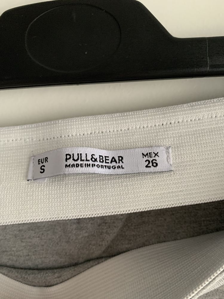 Spódnica pull and bear S szara dresowa