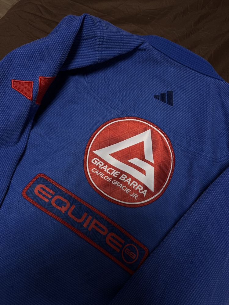Kimono Gracie Barra Adidas Blue - A1