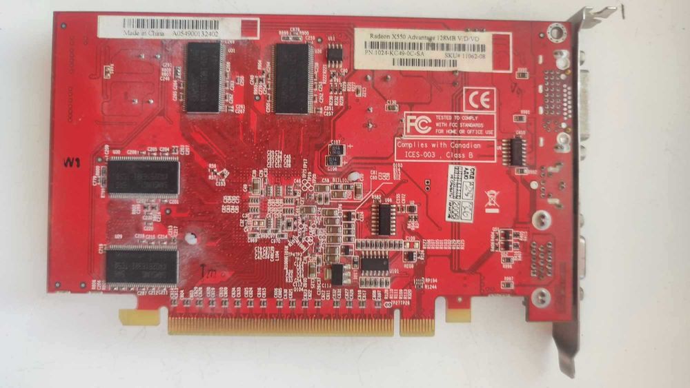 Відеокарта Radeon x550 advantage 128mb