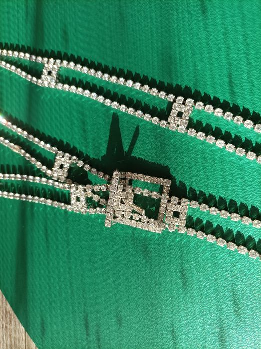 Pasek z metalu i cyrkonii Vintage