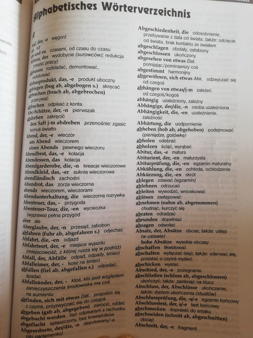 Słownik Alles Klar 1 2a 2b 3a 3b Worterbuch niemiecko polski niemiecki