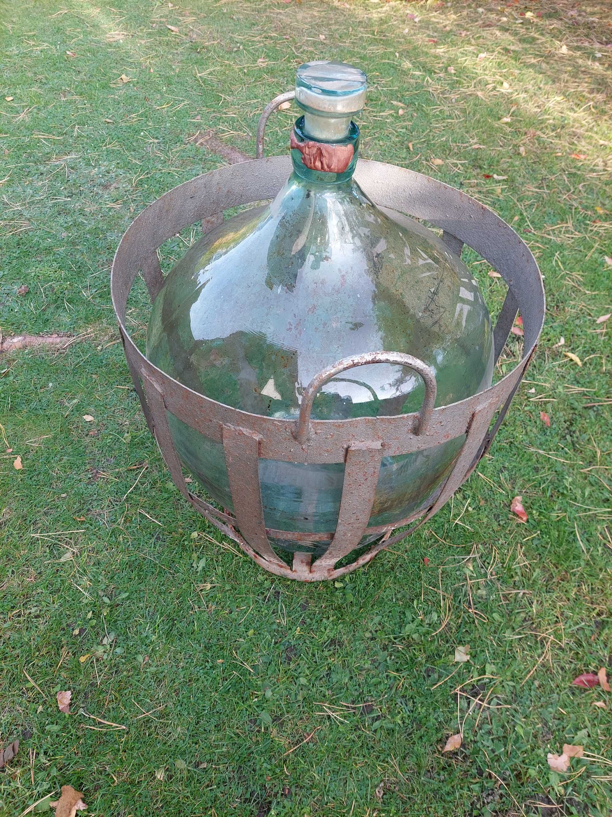 Stary duży gąsior na wino słój ok. 40-45 litrów vintage