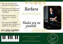 Nauka gry na pianinie w studio (przy Turzynie), online lub z dojazdem
