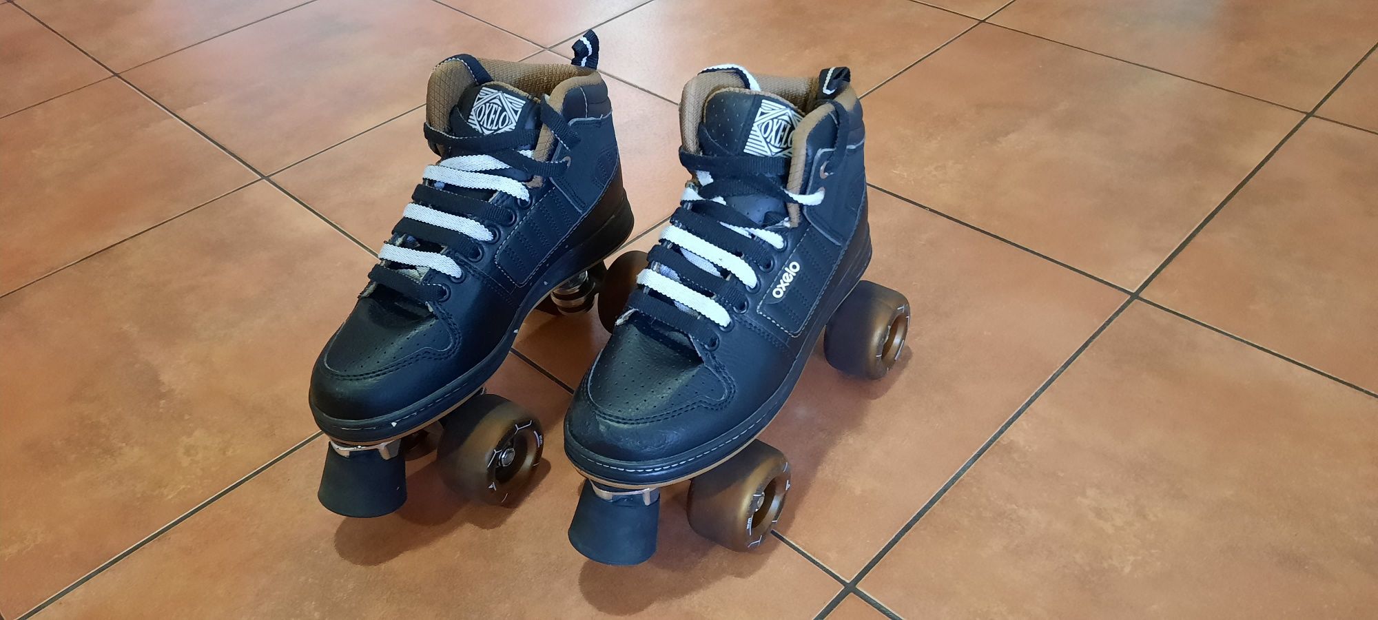 Wrotki Oxelo Quad 5 Man + ochraniacze Coolslide