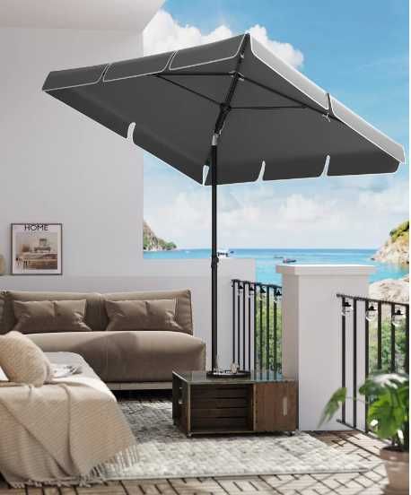 Parasol Songmics szary 230 x 245 cm