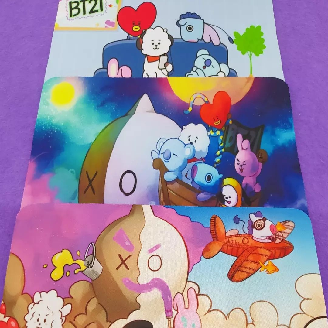 BTS/BT21 - Tapetes para mouse/rato